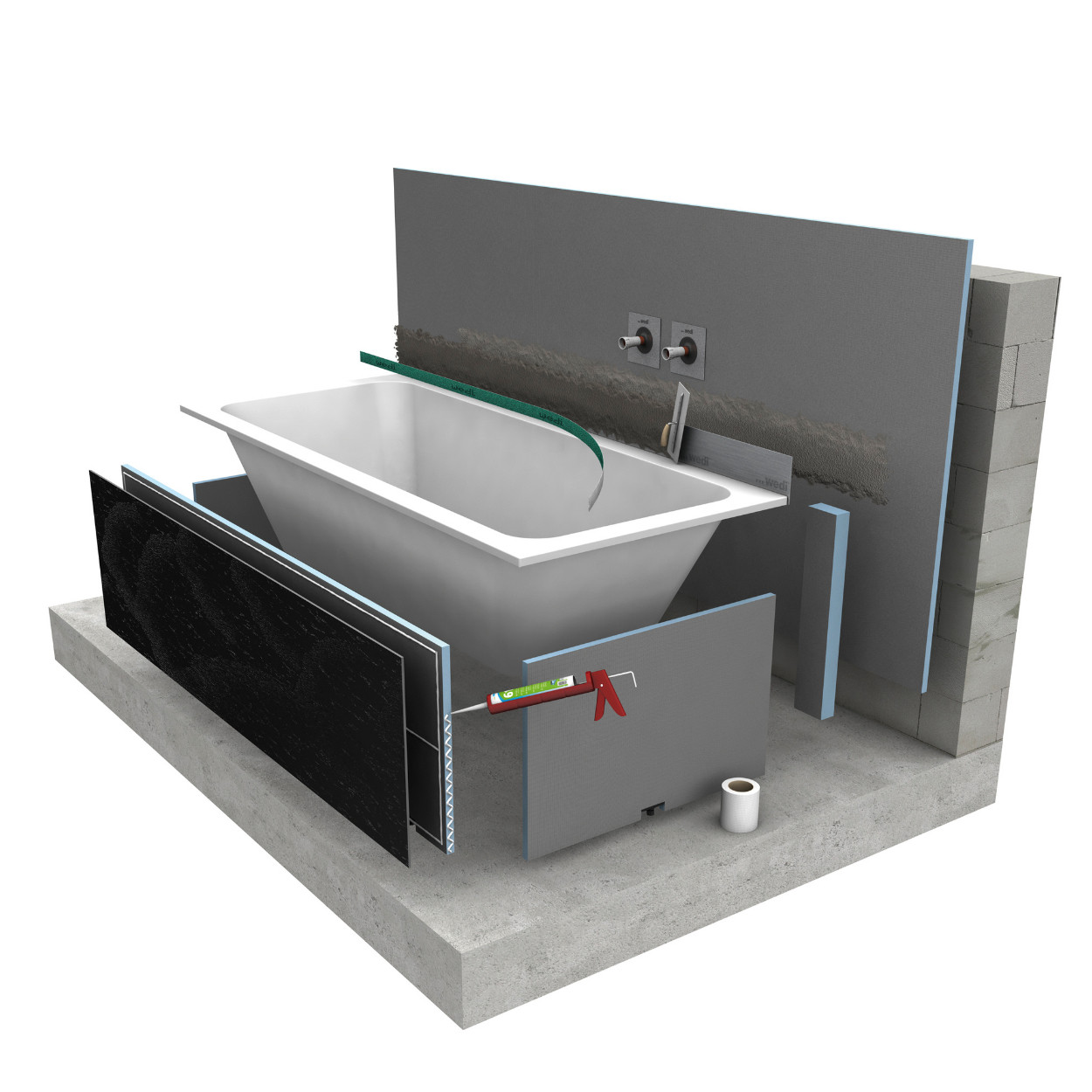Wedi Bathboard Bathtub Cladding